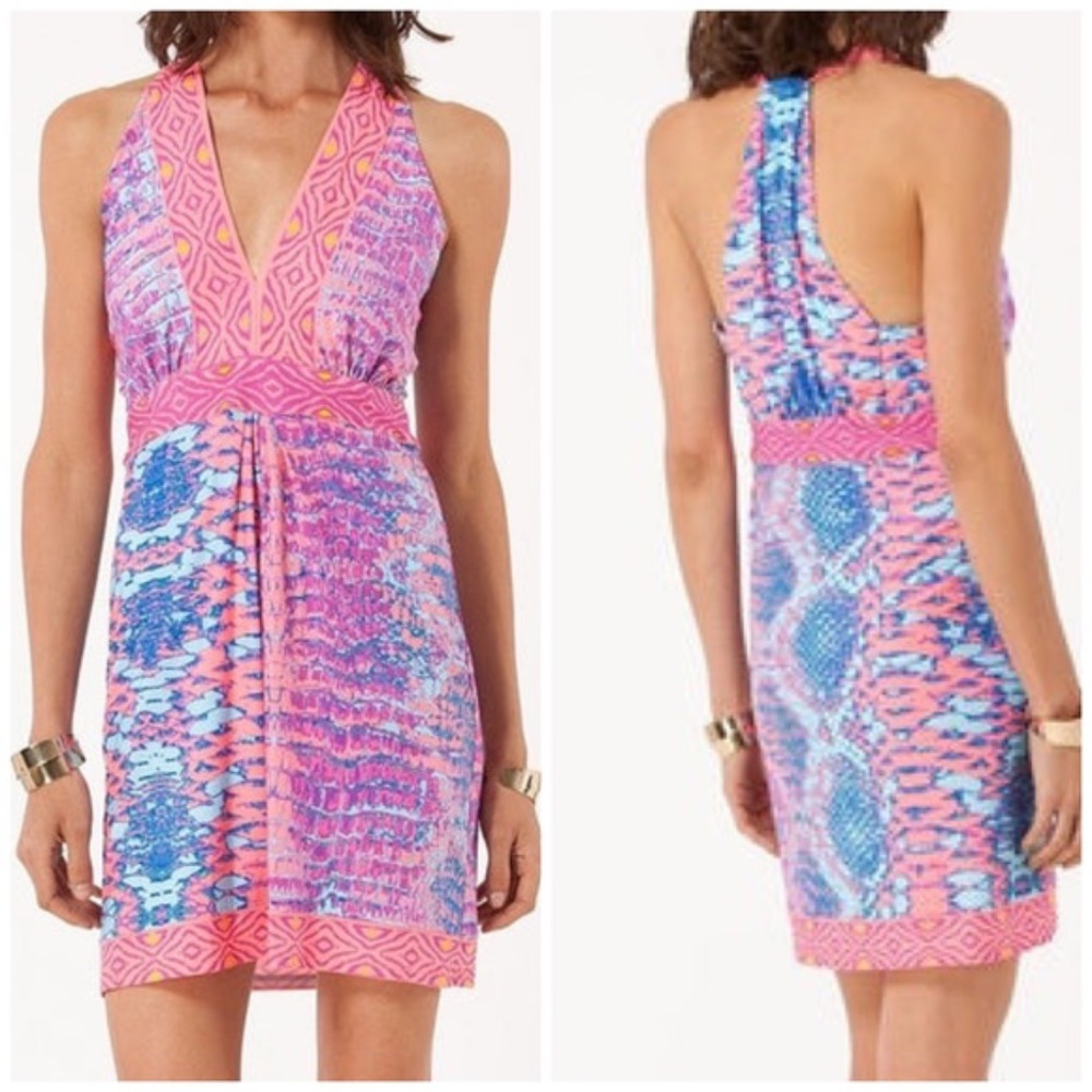 HALE BOB  NWT Reptile Print 'Adelaide' Jersey Dress 00/XXS